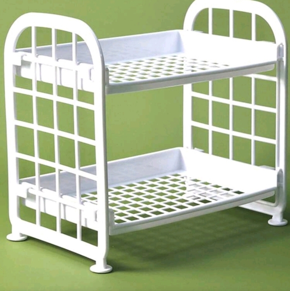 SHEIN White Two-Tier Storage Rack - Picture 2 of 4